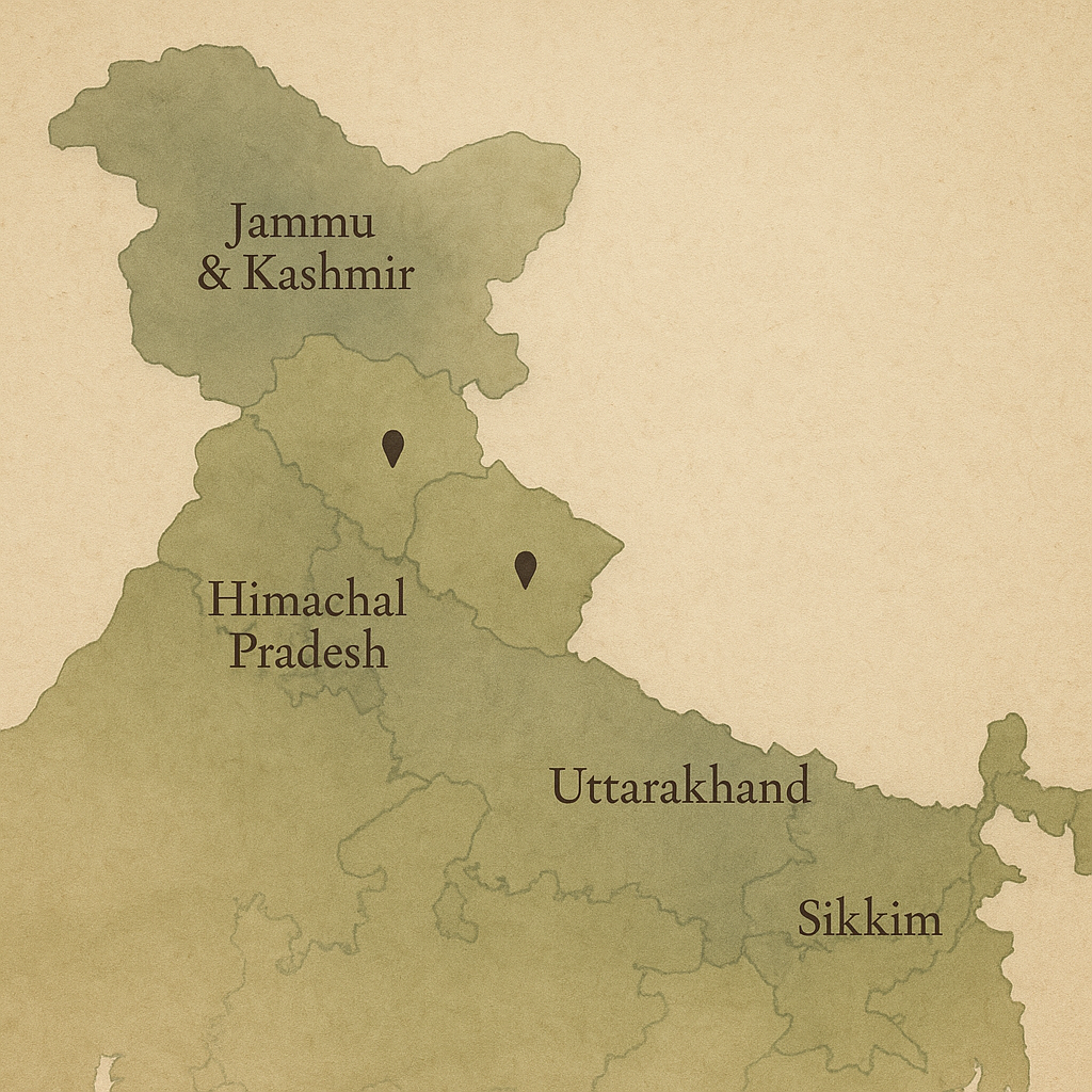 Provenance map of the Himalayan belt